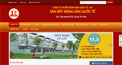 Desktop Screenshot of batdongsannghean.com.vn
